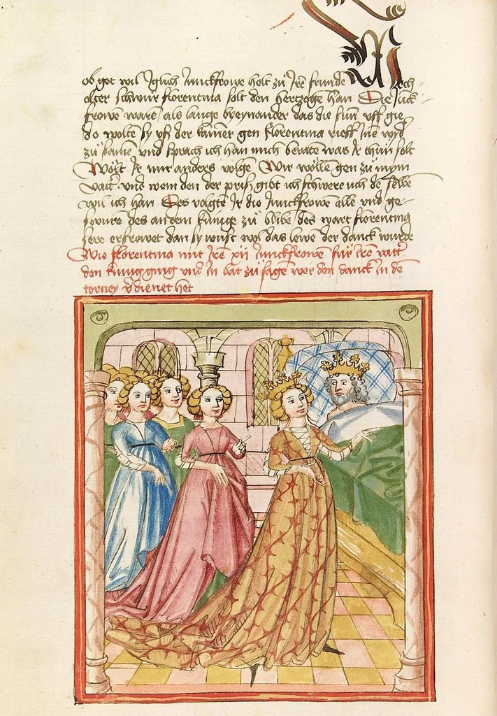 An illustration from Herpin, 1470, leaf 164