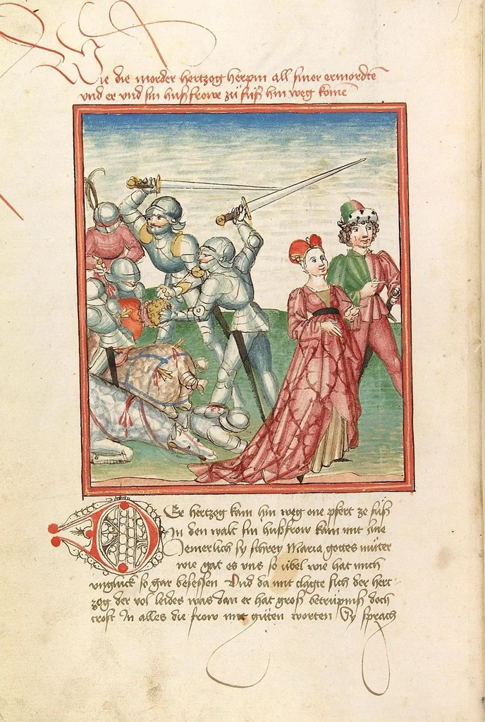 An illustration from Herpin, 1470, leaf 18