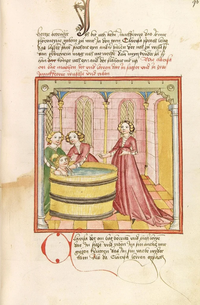 An illustration from Herpin, 1470, leaf 199