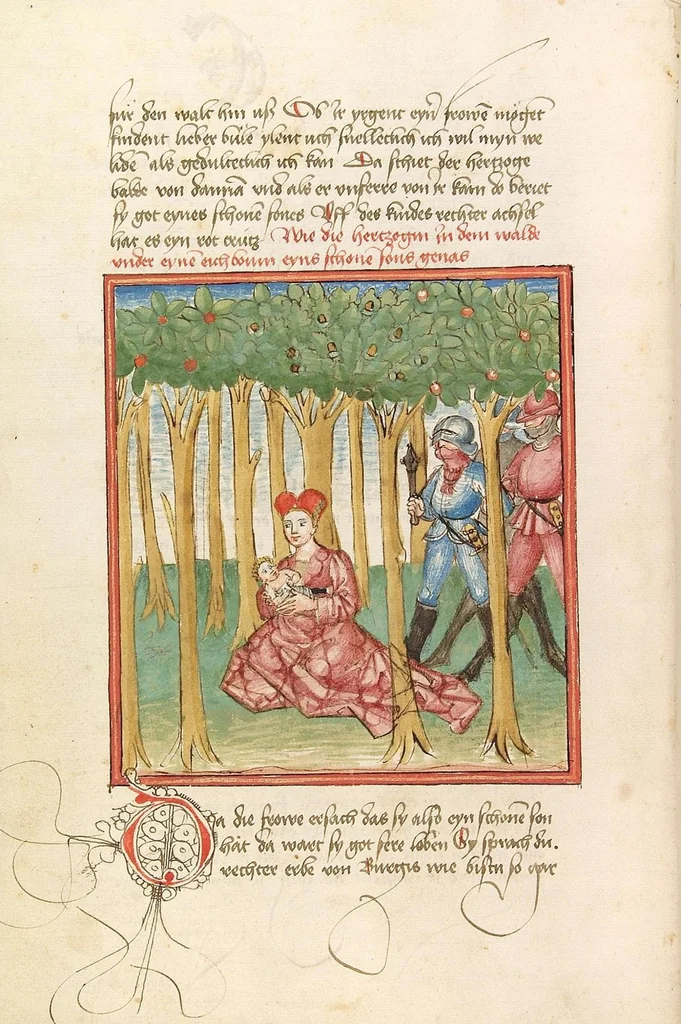 An illustration from Herpin, 1470, leaf 20