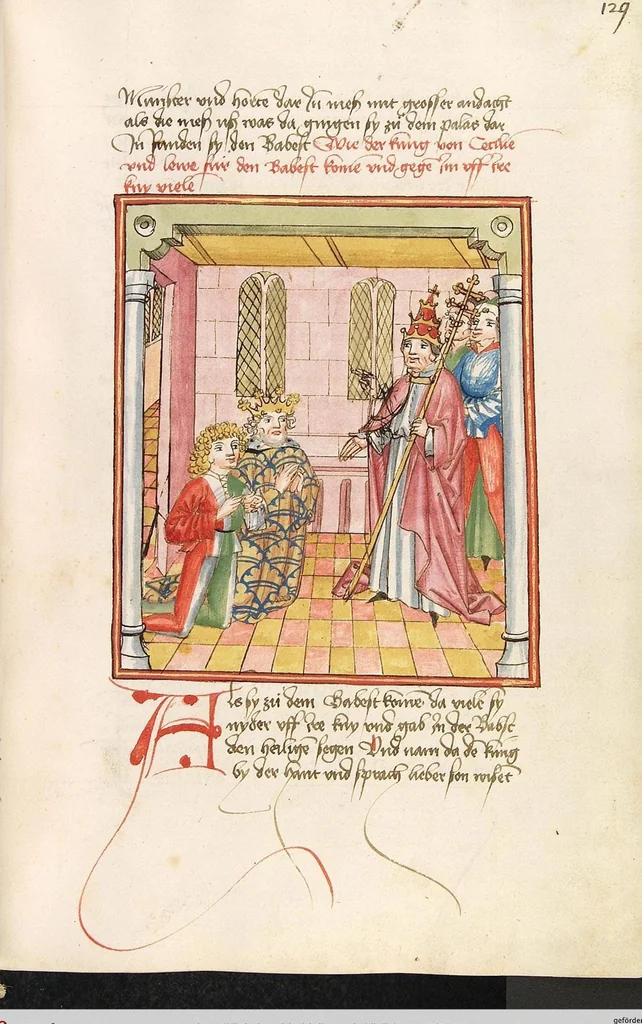 An illustration from Herpin, 1470, leaf 265