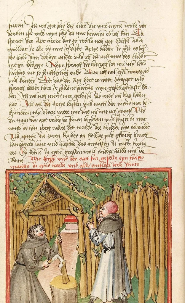 An illustration from Herpin, 1470, leaf 32