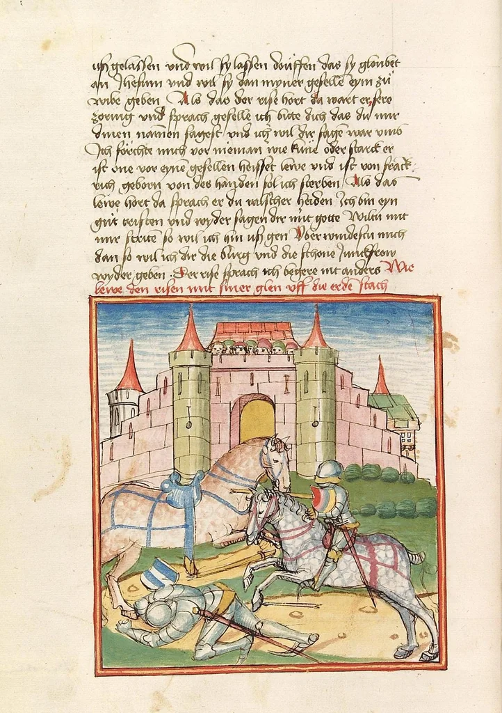 An illustration from Herpin, 1470, leaf 324