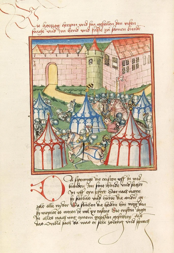 An illustration from Herpin, 1470, leaf 348