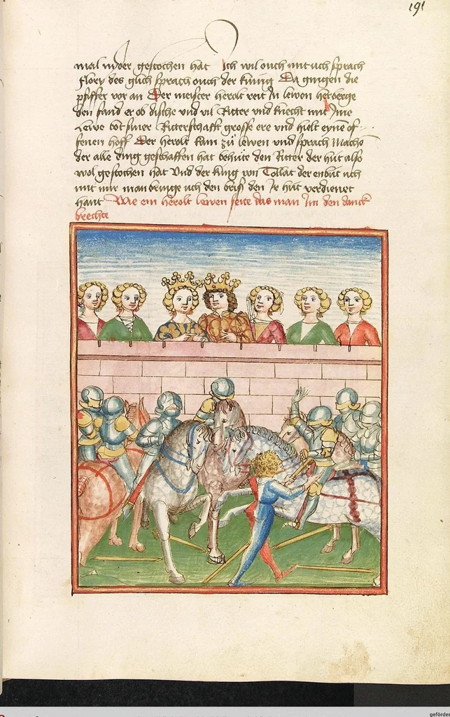 An illustration from Herpin, 1470, leaf 389