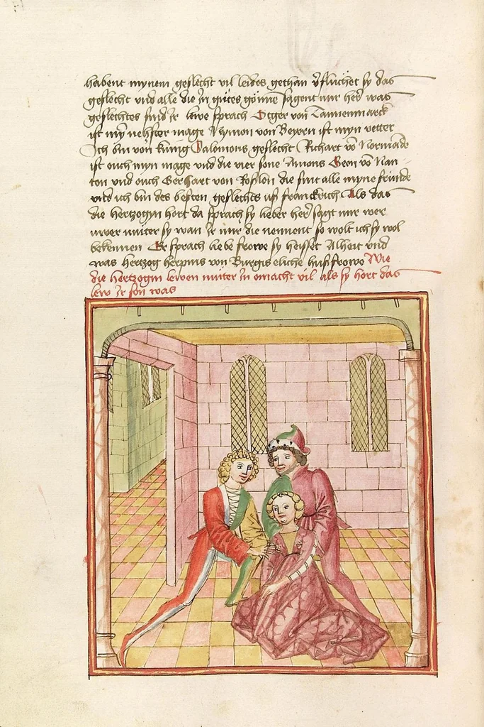 An illustration from Herpin, 1470, leaf 392