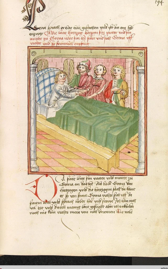 An illustration from Herpin, 1470, leaf 395