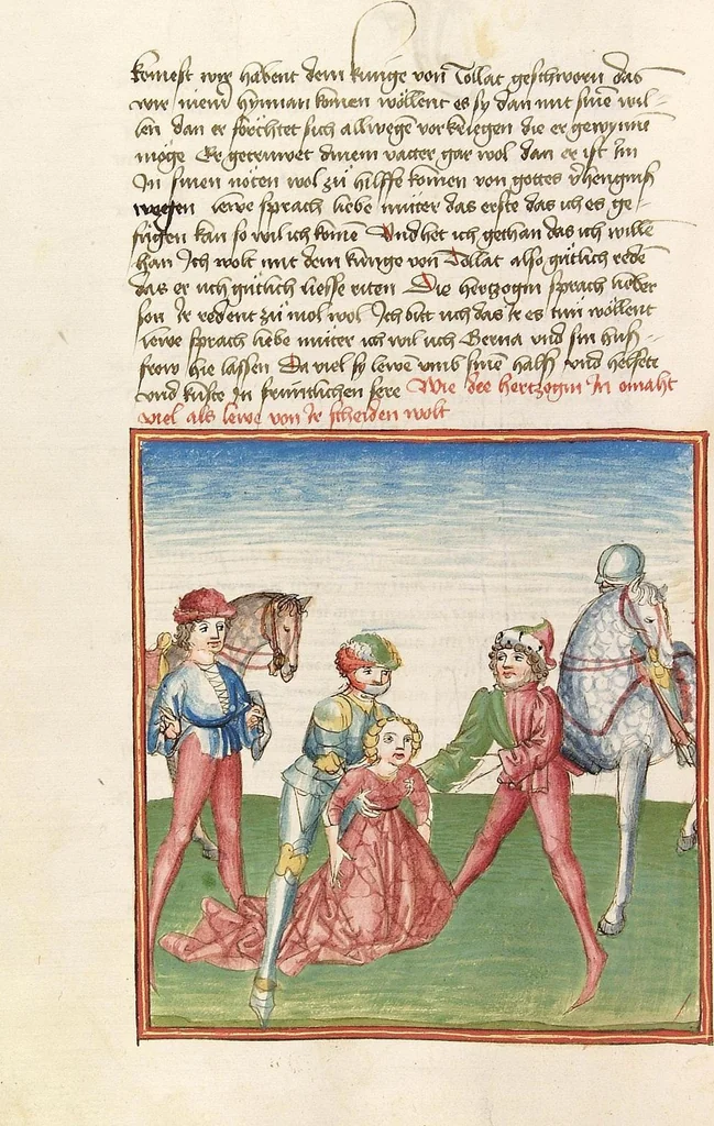 An illustration from Herpin, 1470, leaf 398