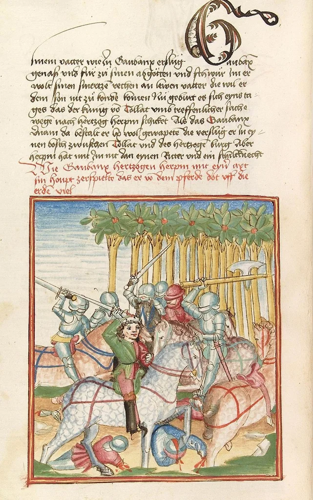 An illustration from Herpin, 1470, leaf 400