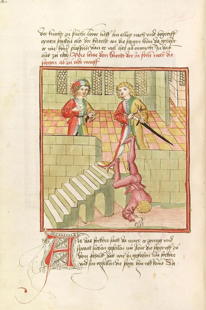 An illustration from Herpin, 1470, leaf 414
