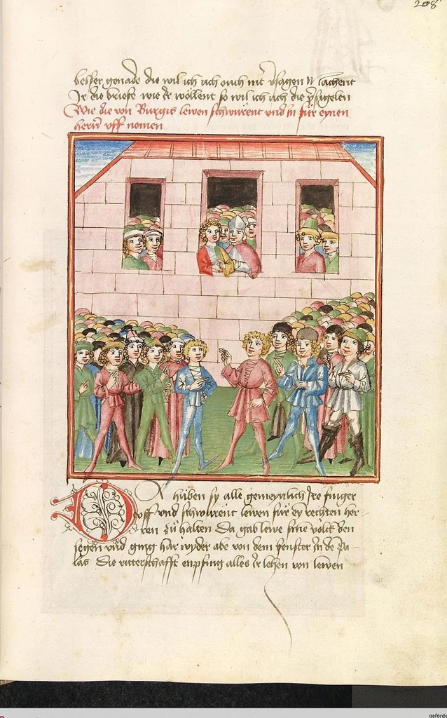 An illustration from Herpin, 1470, leaf 423