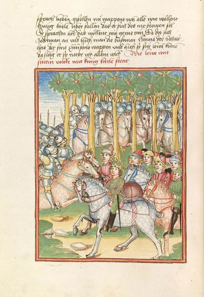 An illustration from Herpin, 1470, leaf 428