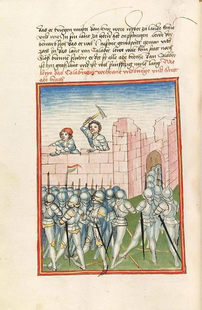 An illustration from Herpin, 1470, leaf 464