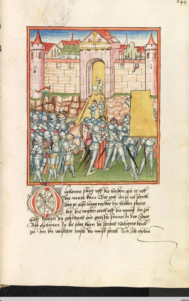 An illustration from Herpin, 1470, leaf 495