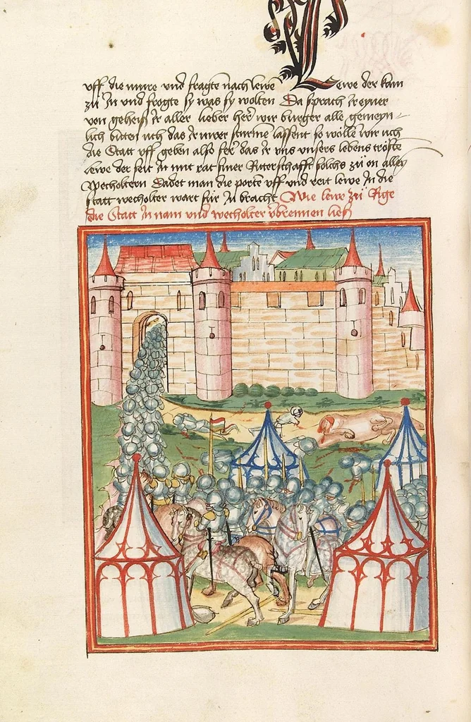 An illustration from Herpin, 1470, leaf 508
