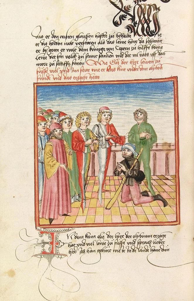 An illustration from Herpin, 1470, leaf 510