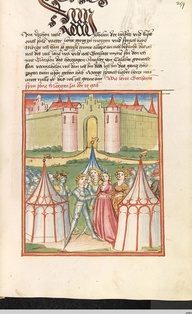 An illustration from Herpin, 1470, leaf 525