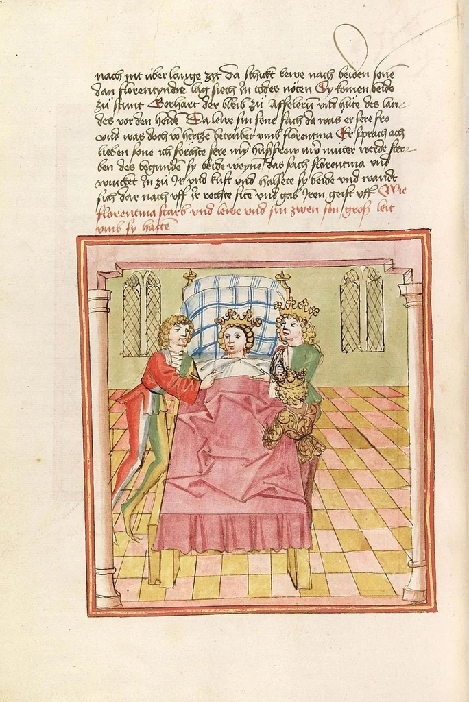 An illustration from Herpin, 1470, leaf 528