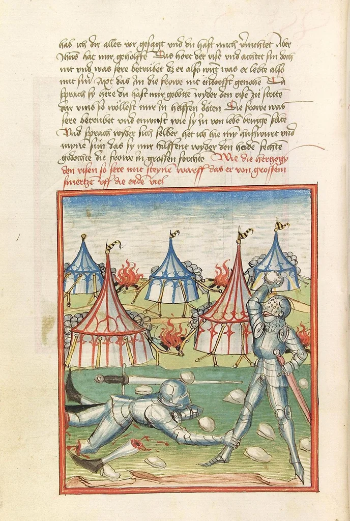An illustration from Herpin, 1470, leaf 54