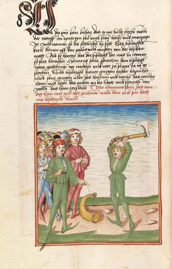 An illustration from Herpin, 1470, leaf 546
