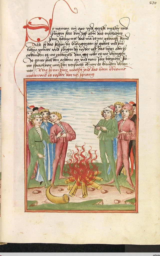 An illustration from Herpin, 1470, leaf 547