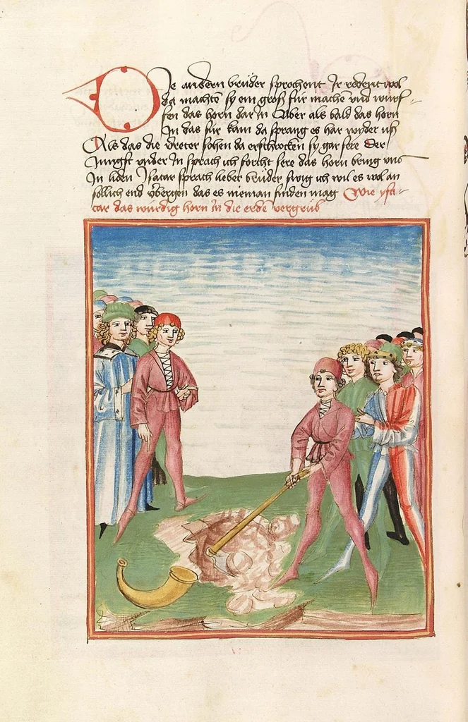 An illustration from Herpin, 1470, leaf 548