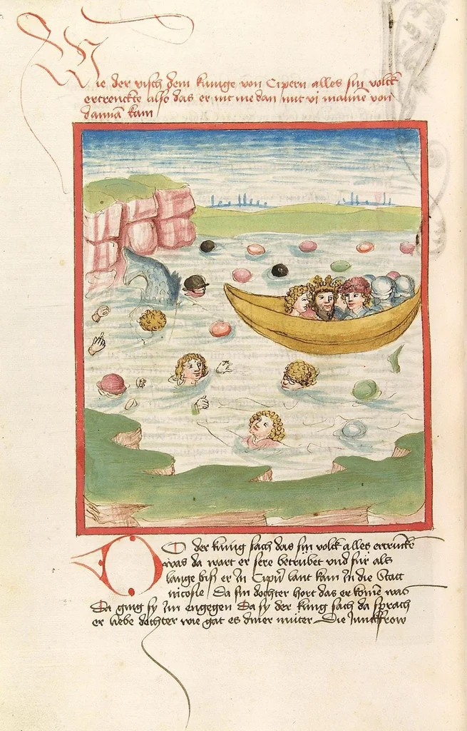 An illustration from Herpin, 1470, leaf 550