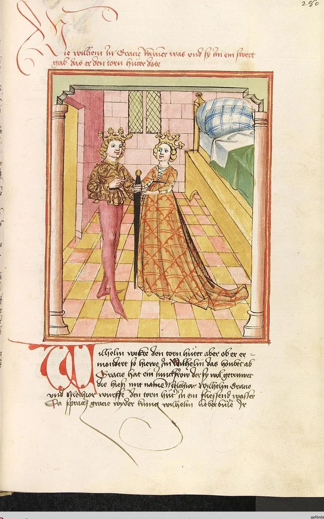 An illustration from Herpin, 1470, leaf 567