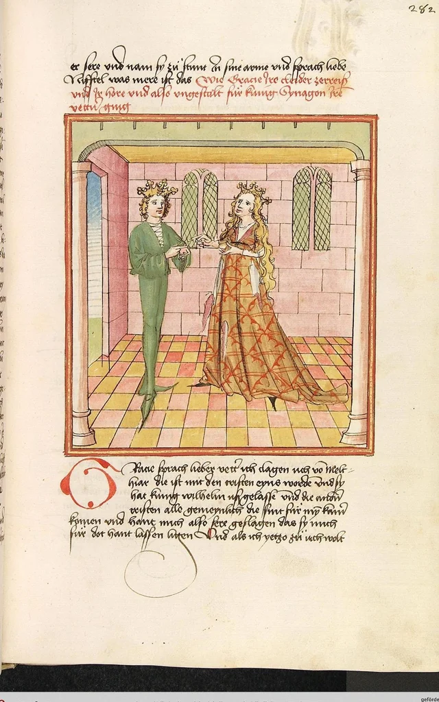 An illustration from Herpin, 1470, leaf 571