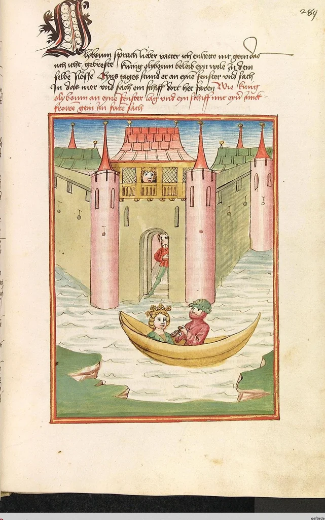 An illustration from Herpin, 1470, leaf 585