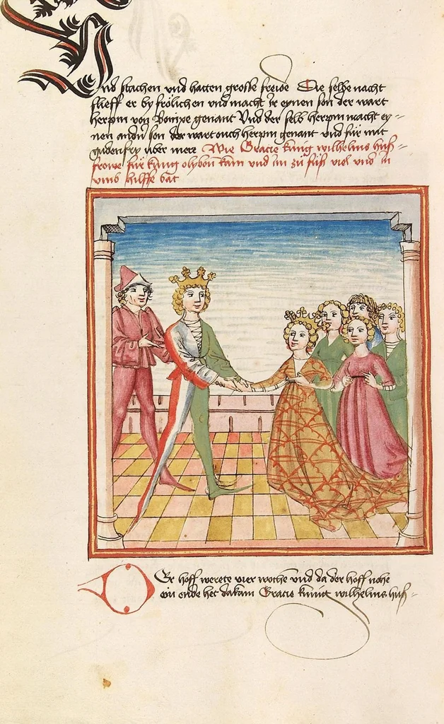 An illustration from Herpin, 1470, leaf 590