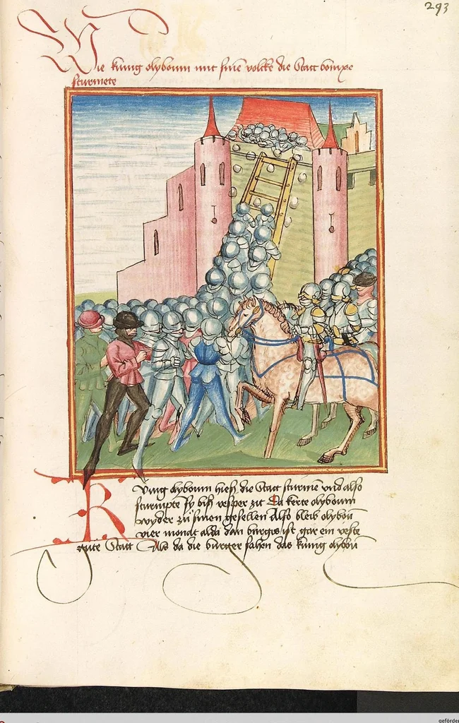 An illustration from Herpin, 1470, leaf 593