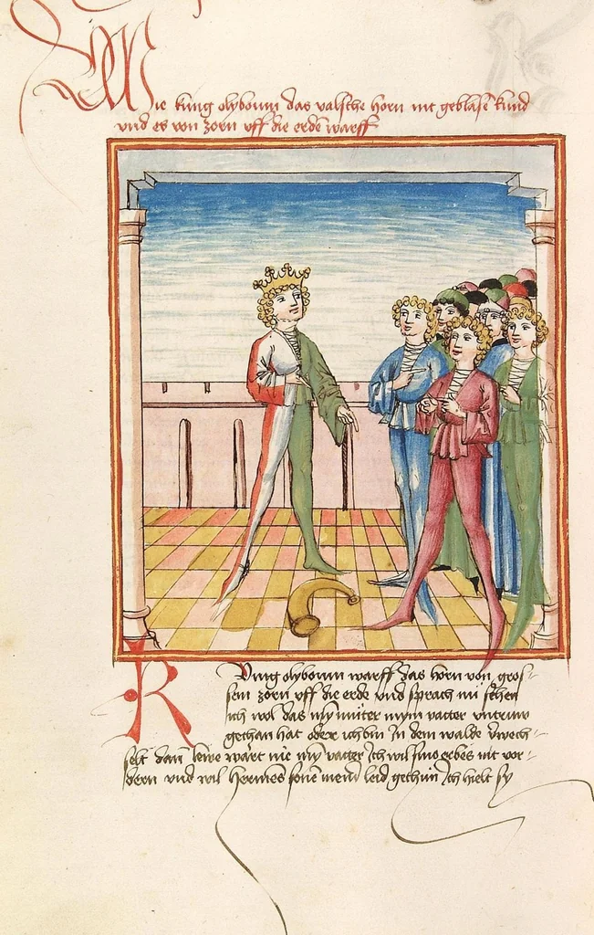An illustration from Herpin, 1470, leaf 596