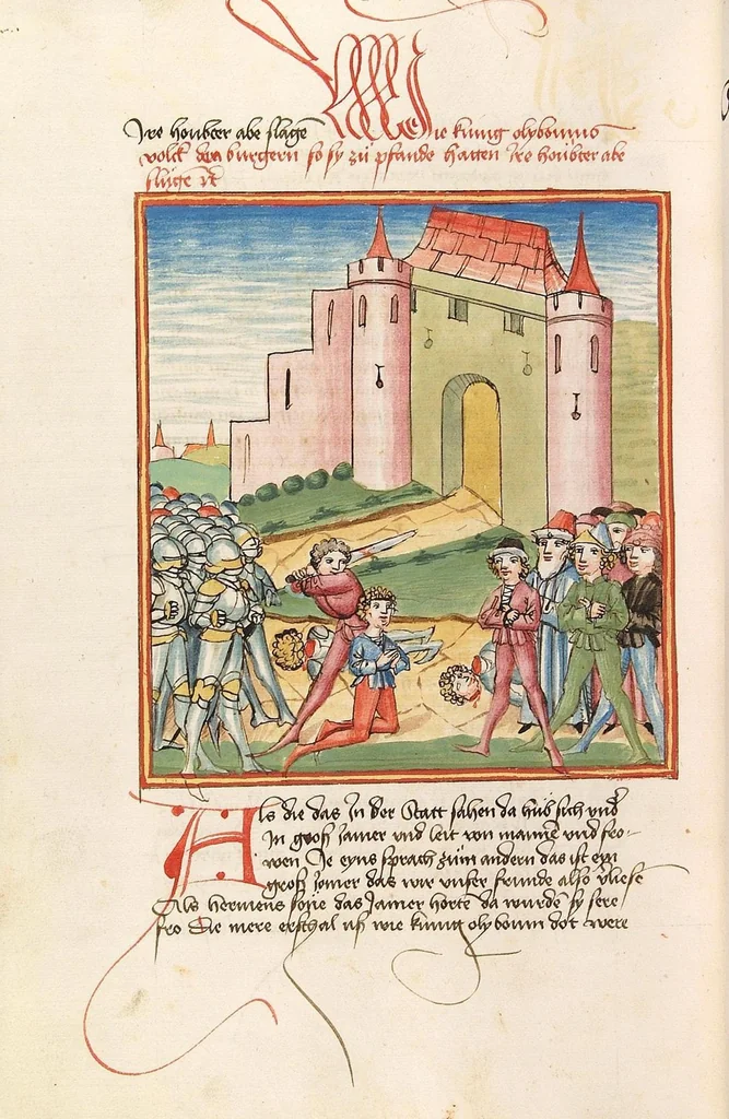 An illustration from Herpin, 1470, leaf 598