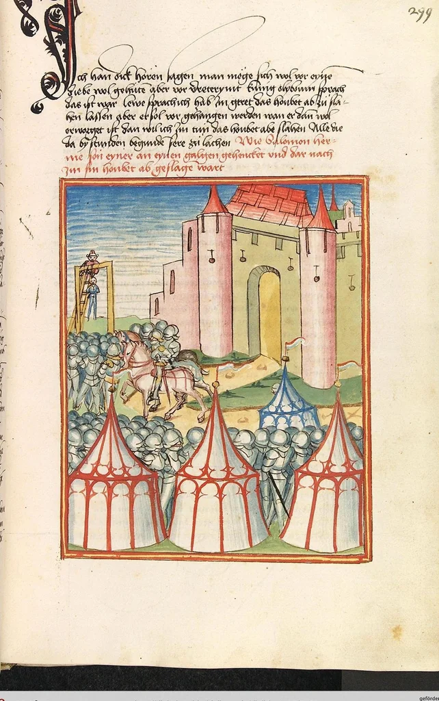 An illustration from Herpin, 1470, leaf 605