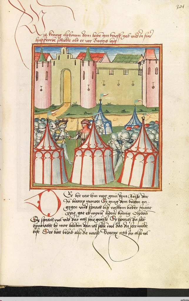 An illustration from Herpin, 1470, leaf 609