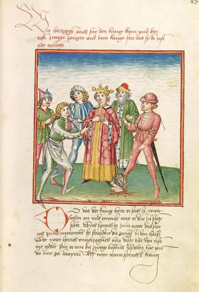 An illustration from Herpin, 1470, leaf 61