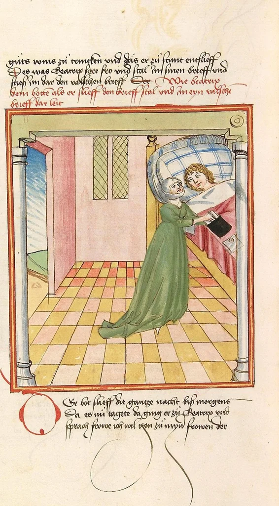 An illustration from Herpin, 1470, leaf 610