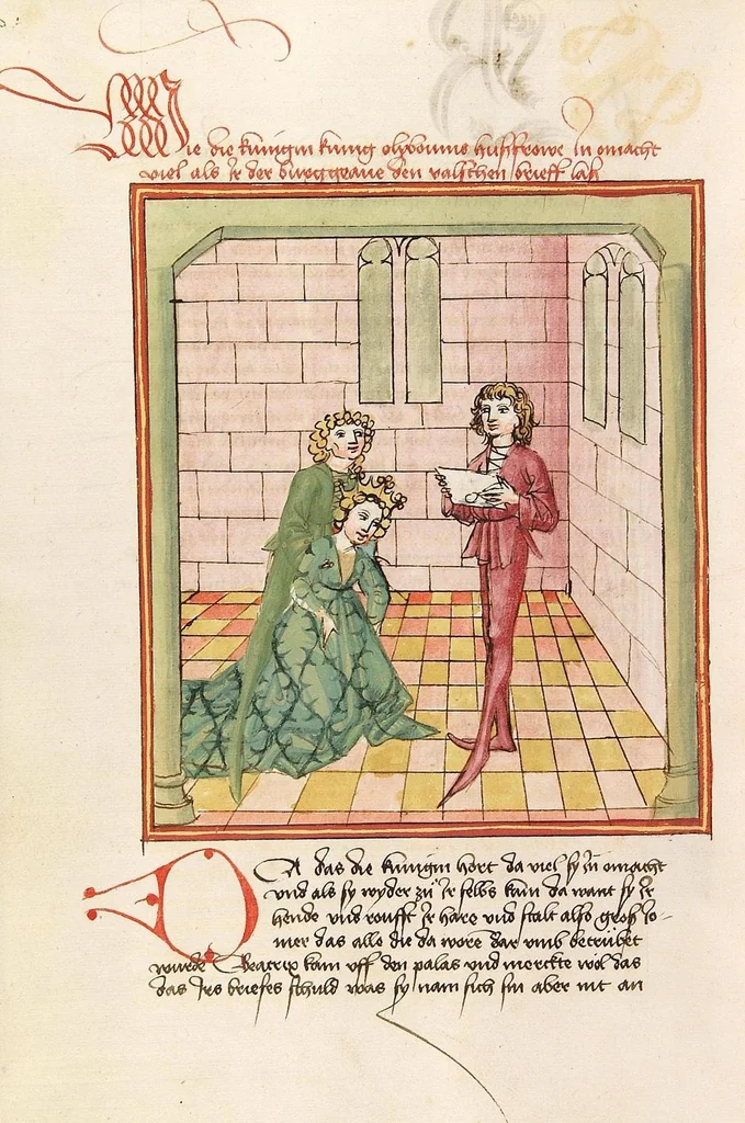 An illustration from Herpin, 1470, leaf 612