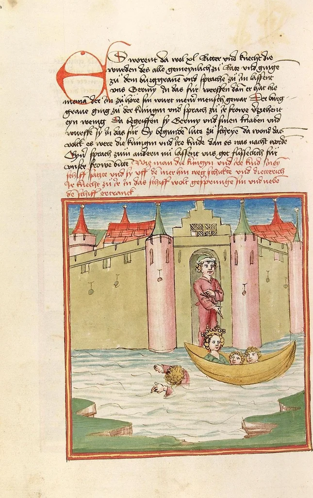 An illustration from Herpin, 1470, leaf 618