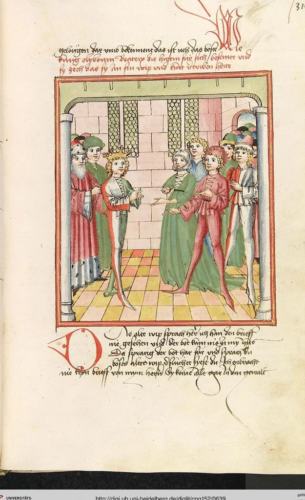 An illustration from Herpin, 1470, leaf 639