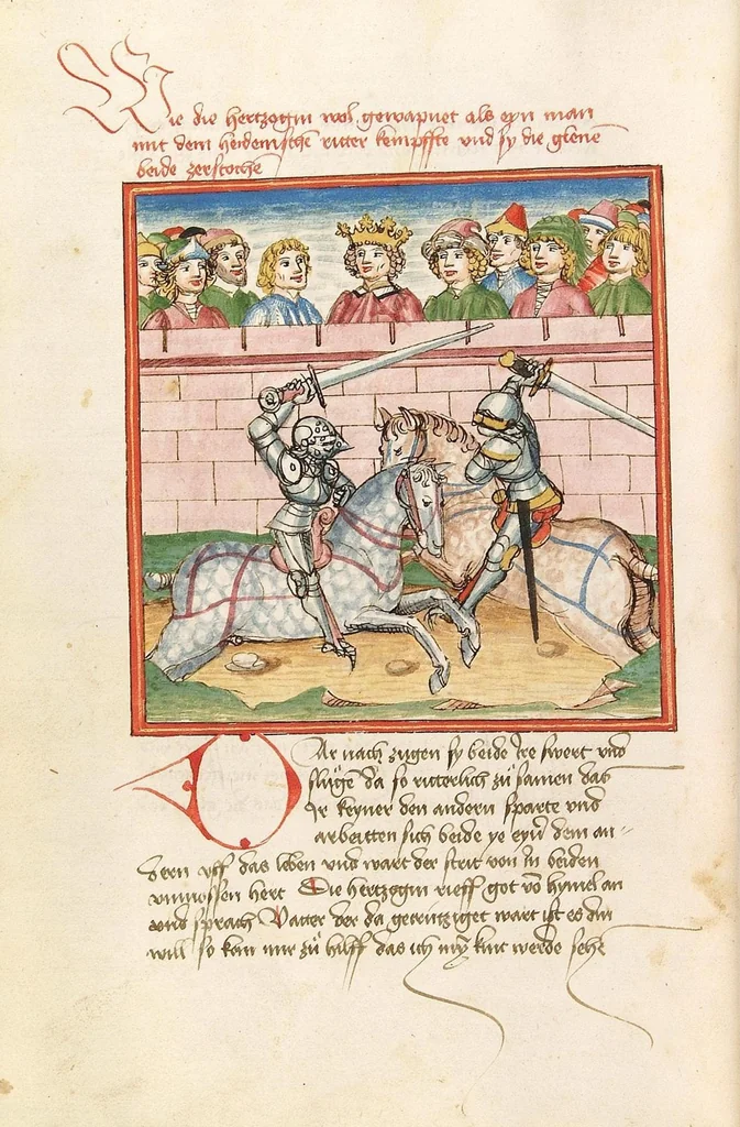 An illustration from Herpin, 1470, leaf 64