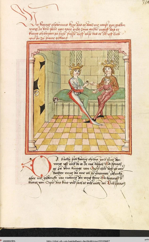 An illustration from Herpin, 1470, leaf 667