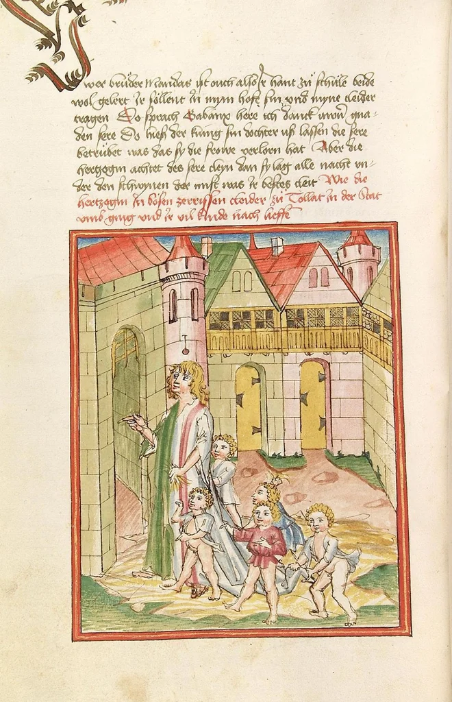 An illustration from Herpin, 1470, leaf 82