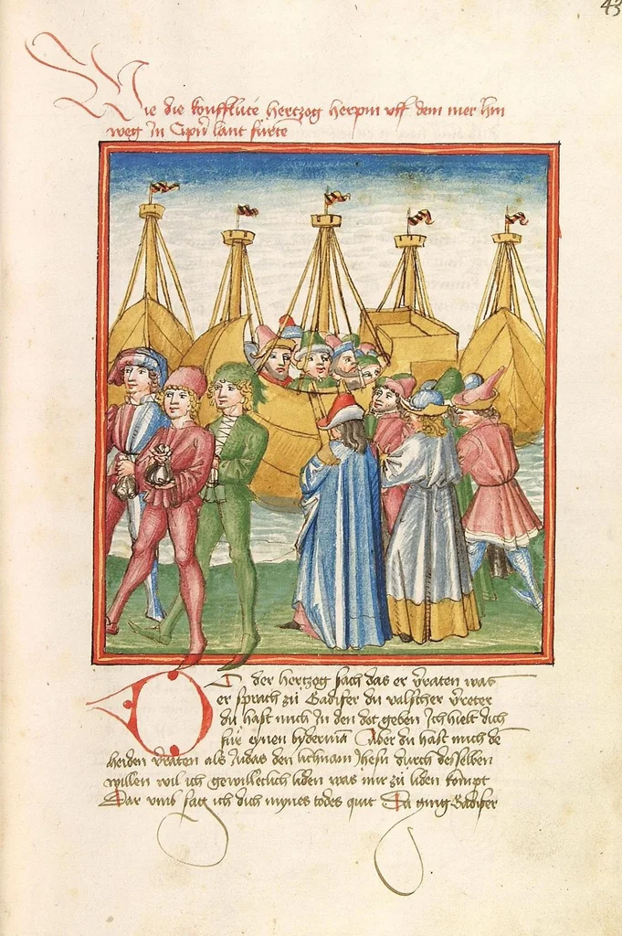 An illustration from Herpin, 1470, leaf 93