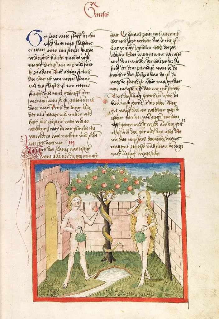 An illustration from Bücher Mose, Josua, Richter, Ruth, 1477, leaf 31