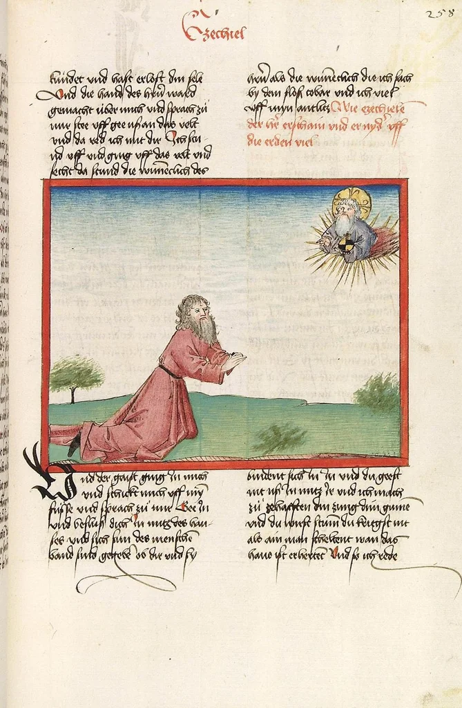 An illustration from Psalter, Parabole, Ecclesiastes, Cantica canticorum, Sapienta, Ecclesiasticus, Propheten, 1477, leaf 523
