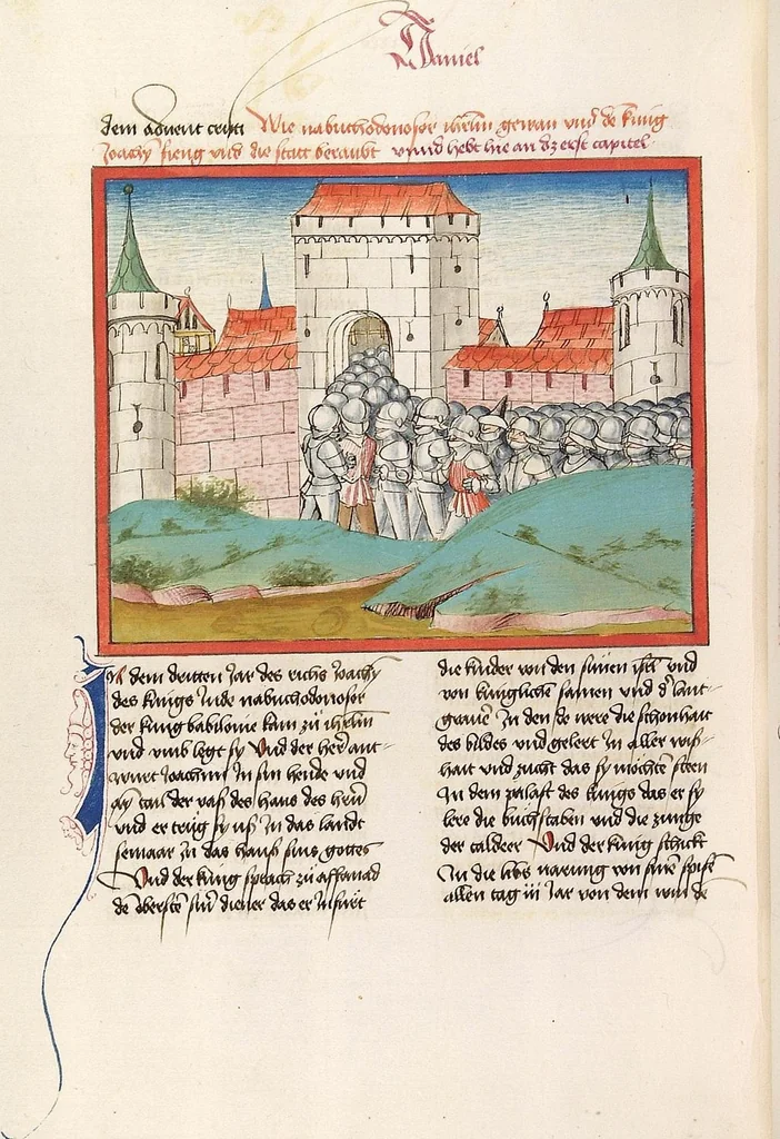 An illustration from Psalter, Parabole, Ecclesiastes, Cantica canticorum, Sapienta, Ecclesiasticus, Propheten, 1477, leaf 620