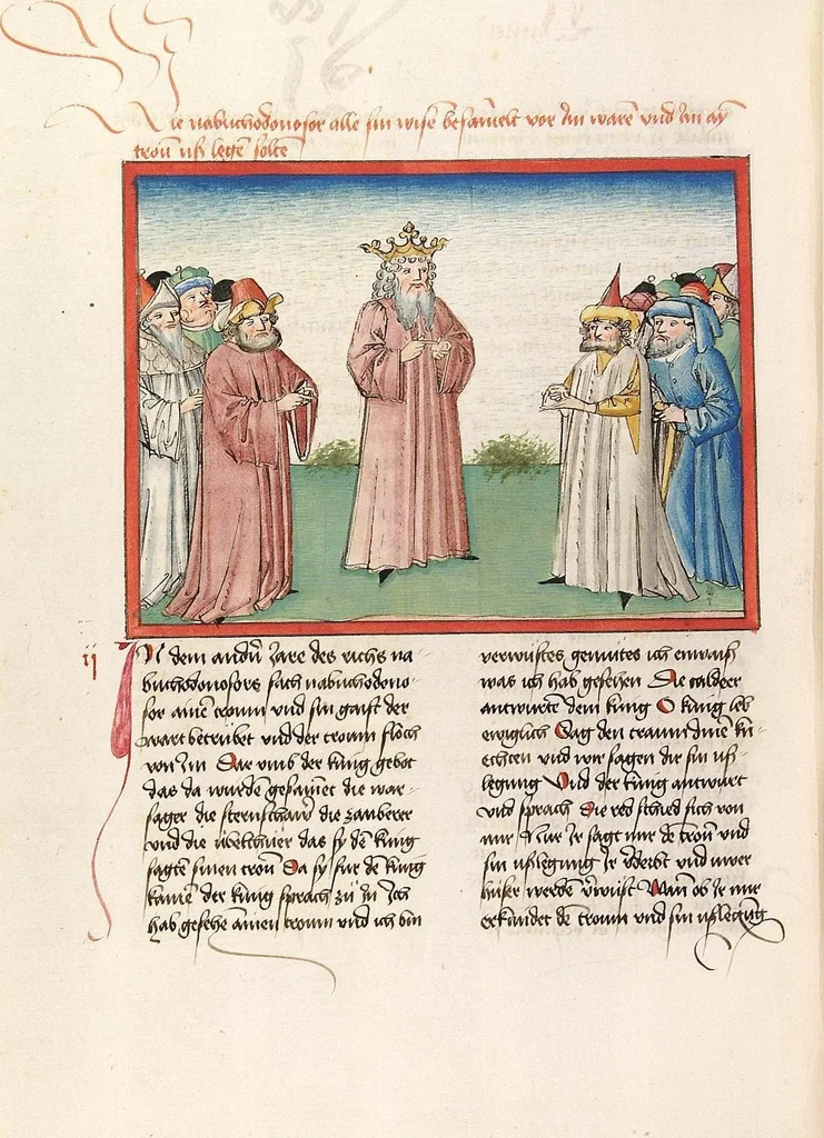 An illustration from Psalter, Parabole, Ecclesiastes, Cantica canticorum, Sapienta, Ecclesiasticus, Propheten, 1477, leaf 622