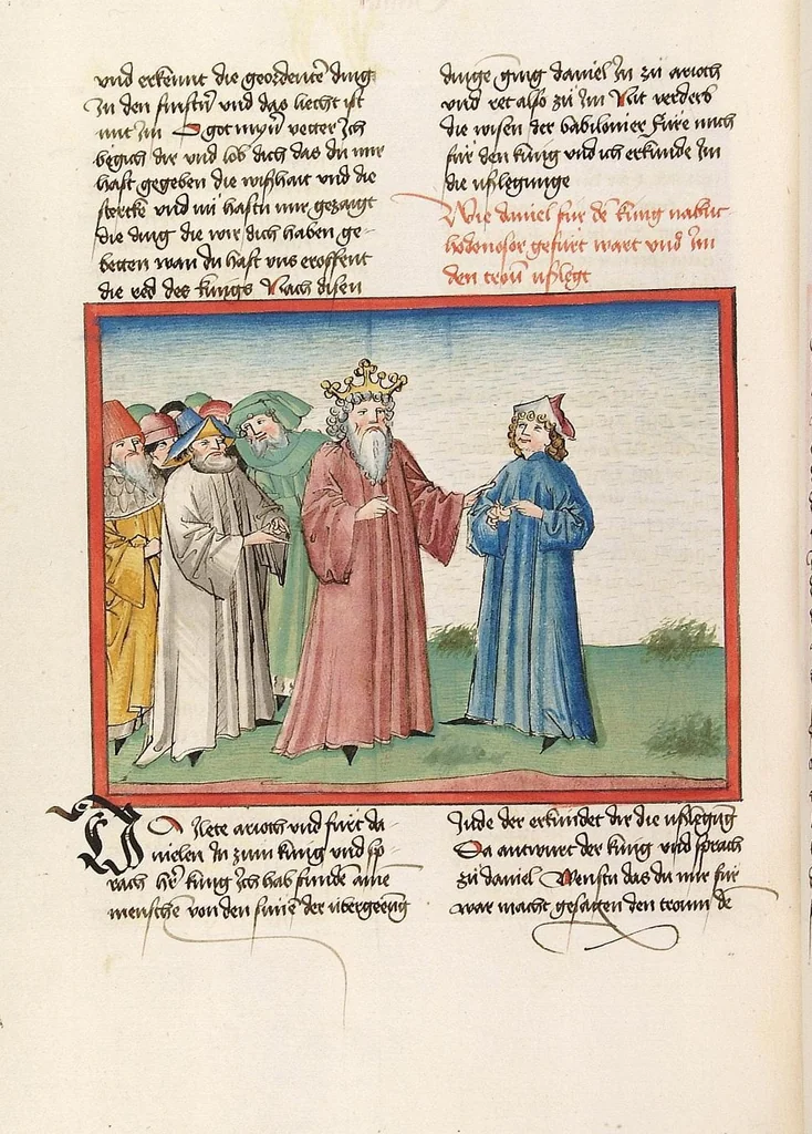 An illustration from Psalter, Parabole, Ecclesiastes, Cantica canticorum, Sapienta, Ecclesiasticus, Propheten, 1477, leaf 624
